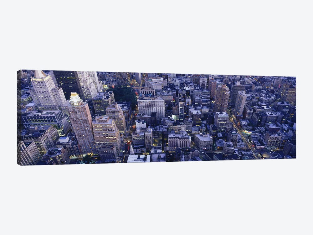 Aerial View of Buildings In A City Manhattan, NYC, New York City, New York State, USA by Panoramic Images 1-piece Canvas Artwork