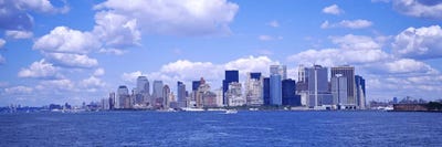 Skyscrapers on the waterfront, Manhattan, New York City, New York State, USA by Panoramic Images multi panel art