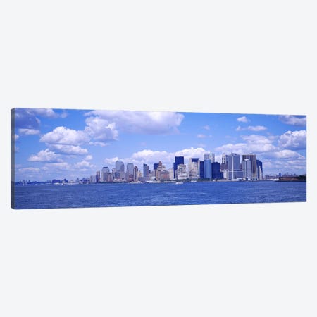 Skyscrapers on the waterfront, Manhattan, New York City, New York State, USA Canvas Print #PIM3599} by Panoramic Images Canvas Art