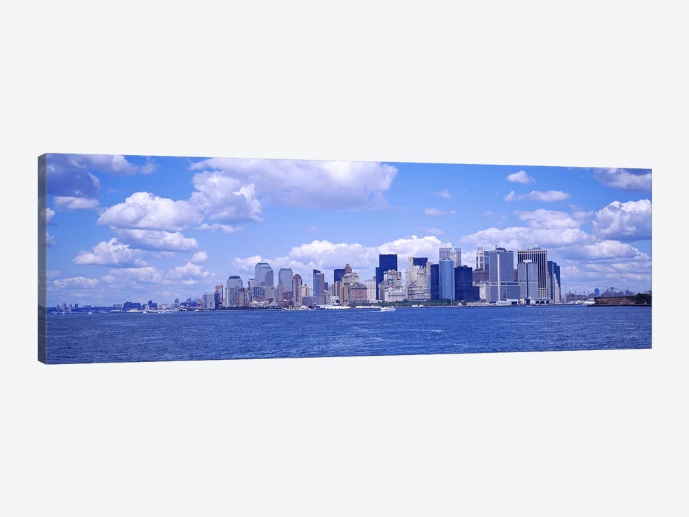 Skyscrapers on the waterfront, Manhattan, New York City, New York State, USA by Panoramic Images 1-piece Canvas Wall Art