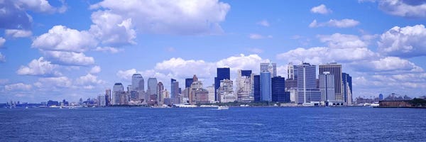 Manhattan: Skyscrapers on the waterfront, Manhattan, New York City, New York State, USA by Panoramic Images