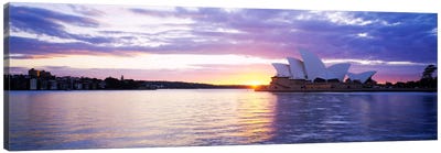 Sydney Opera House At Sunrise, Sydney, New South Wales, Australia Canvas Art Print - New South Wales Art
