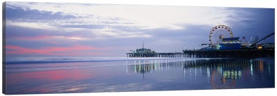 Santa Monica Pier, Santa Monica, Los Angeles County, California, USA Canvas Art Print - Santa Monica
