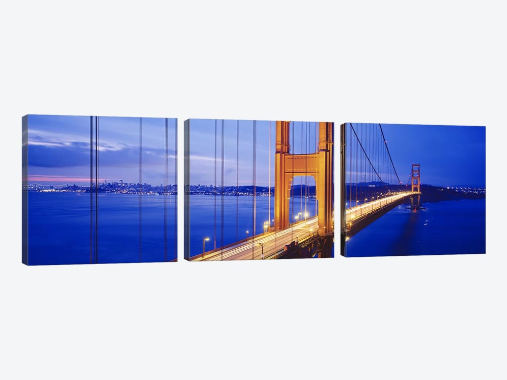 Golden Gate Bridge, San Francisco, California, USA #3 by Panoramic Images 3-piece Canvas Artwork