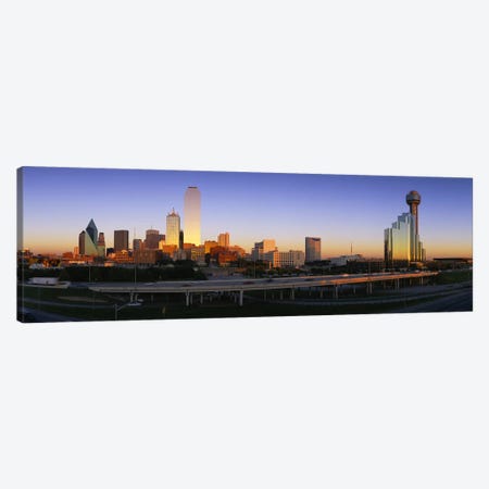 Skyscrapers In A City, Dallas, Texas, USA Canvas Print #PIM3614} by Panoramic Images Canvas Art