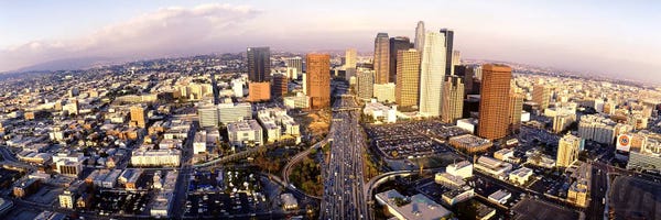 Los Angeles: USA, California, Los Angeles, Financial District by Panoramic Images