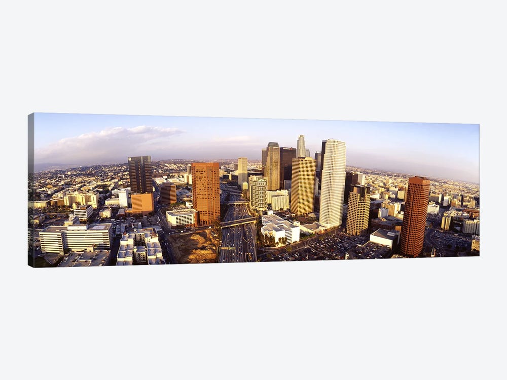 High angle view of the Financial District, Los Angeles, California, USA by Panoramic Images 1-piece Canvas Wall Art