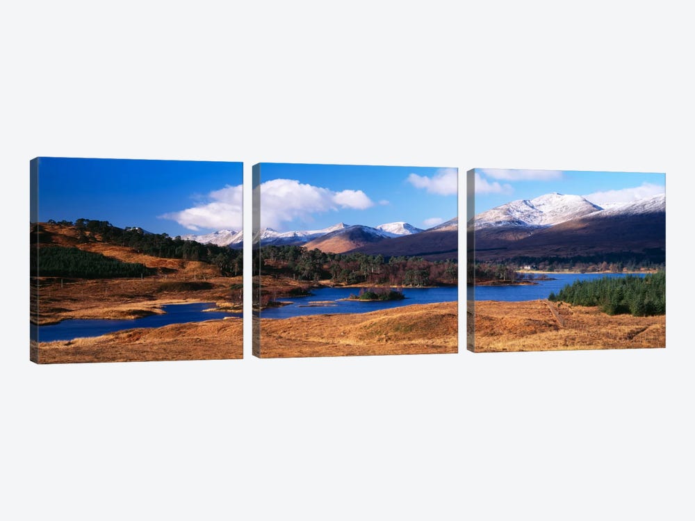 Mountainside Landscape Featuring Loch Tulla, Argyll and Bute, Scotland, United Kingdom by Panoramic Images 3-piece Art Print