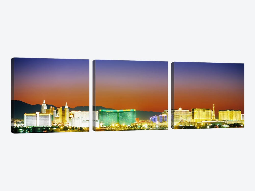 Las Vegas, Nevada, USA #2 by Panoramic Images 3-piece Canvas Wall Art