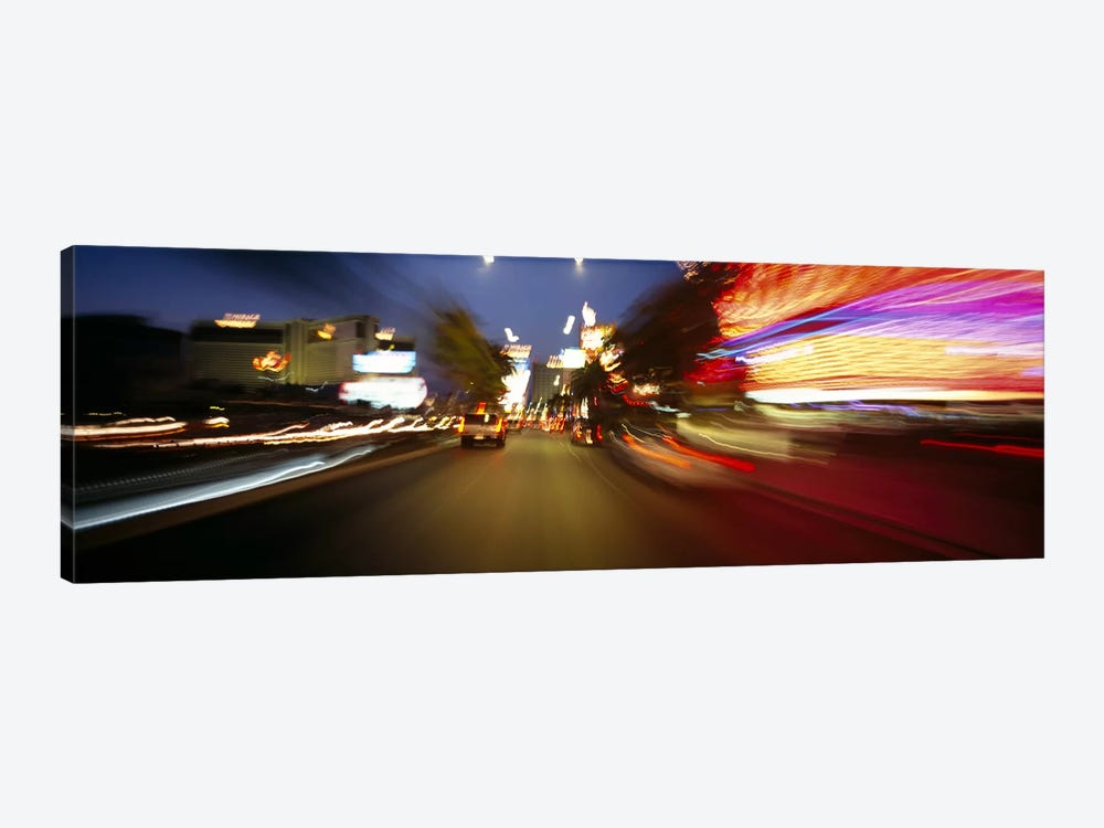 The Strip At Dusk, Las Vegas, Nevada, USA by Panoramic Images 1-piece Canvas Wall Art