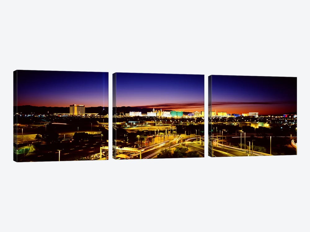 Las Vegas NV by Panoramic Images 3-piece Art Print