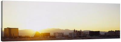 Sunrise over a city, Las Vegas, Nevada, USA Canvas Art Print - City Sunrise & Sunset Art