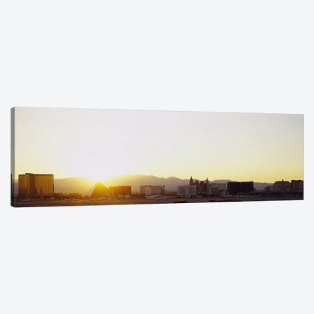 Sunrise over a city, Las Vegas, Nevada, USA Canvas Print #PIM3629} by Panoramic Images Canvas Art