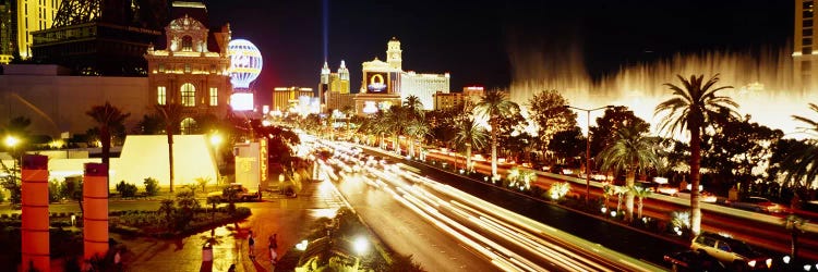 Buildings in a city lit up at night, Las Vegas, Nevada, USA #2