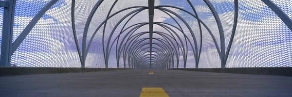 Tucson: Chain-link fence covering a bridge, Snake Bridge, Tucson, Arizona, USA by Panoramic Images