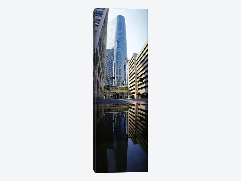 Reflection of buildings on water, Houston, Texas, USA by Panoramic Images 1-piece Art Print