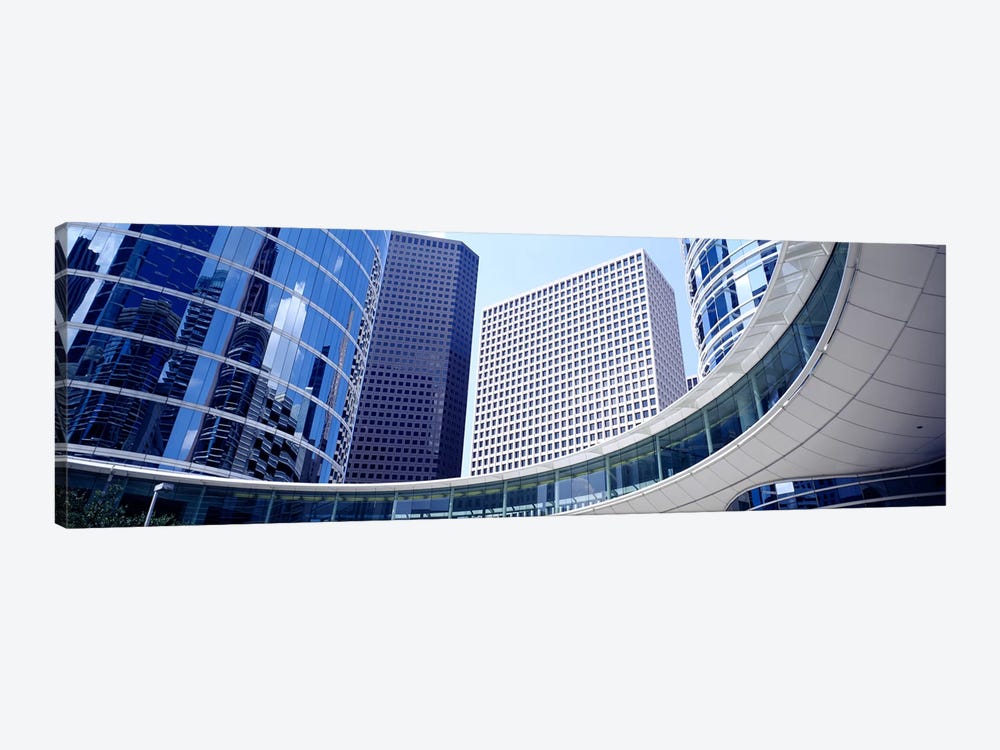 Low angle view of buildings in a city, Enron Center, Houston, Texas, USA by Panoramic Images 1-piece Canvas Art Print