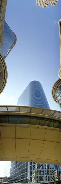 Houston: Low angle view of buildings in a city, Enron Center, Houston, Texas, USA #2 by Panoramic Images