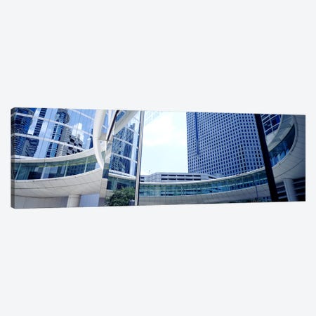 Low angle view of skyscrapers, Enron Center, Houston, Texas, USA Canvas Print #PIM3638} by Panoramic Images Art Print