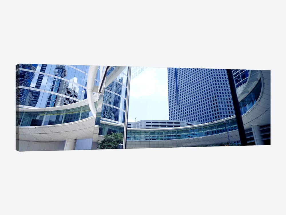 Low angle view of skyscrapers, Enron Center, Houston, Texas, USA by Panoramic Images 1-piece Canvas Art Print