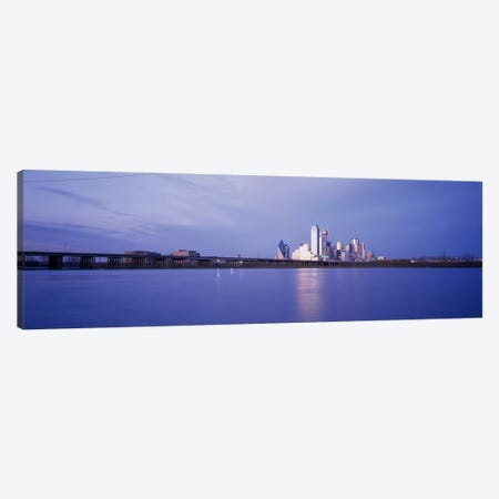 Buildings on the waterfront, Dallas, Texas, USA Canvas Print #PIM3639} by Panoramic Images Art Print