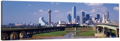 Office Buildings In A City, Dallas, Texas, USA Canvas Art Print - Dallas Art