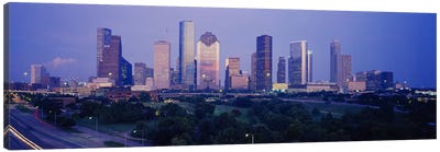 Buildings in a city, Houston, Texas, USA #3 Canvas Art Print - Houston Art