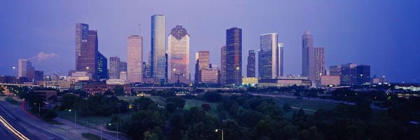 Houston Skylines: Buildings in a city, Houston, Texas, USA #3 by Panoramic Images