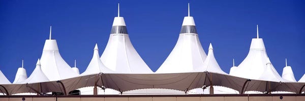 Industrial: Roof of a terminal building at an airportDenver International Airport, Denver, Colorado, USA by Panoramic Images