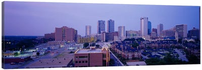 High angle view of a cityFort Worth, Texas, USA Canvas Art Print - Fort Worth