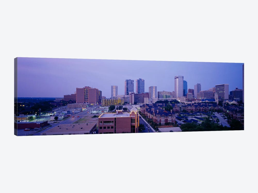 High angle view of a cityFort Worth, Texas, USA by Panoramic Images 1-piece Canvas Art Print
