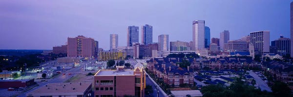 Fort Worth: High angle view of a cityFort Worth, Texas, USA by Panoramic Images