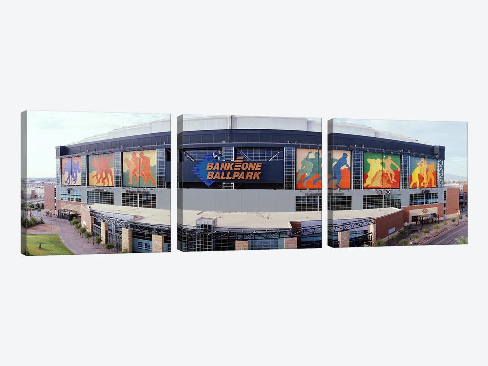 Bank One Ballpark Phoenix AZ by Panoramic Images 3-piece Canvas Wall Art