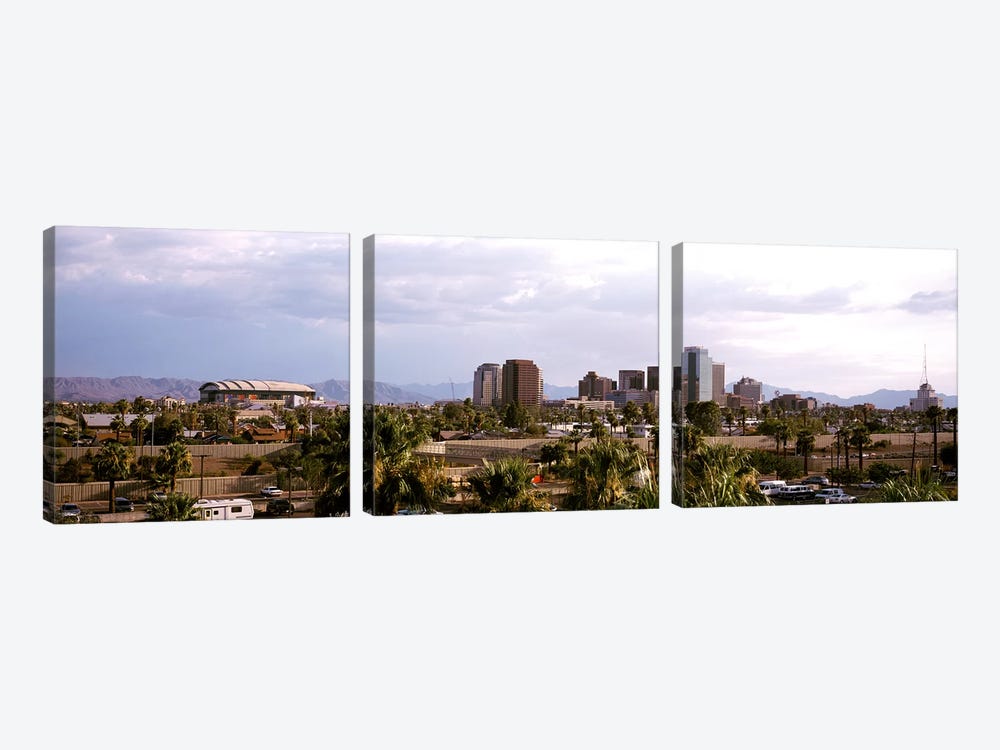 Downtown Skyline, Phoenix, Maricopa County, Arizona, USA by Panoramic Images 3-piece Canvas Wall Art