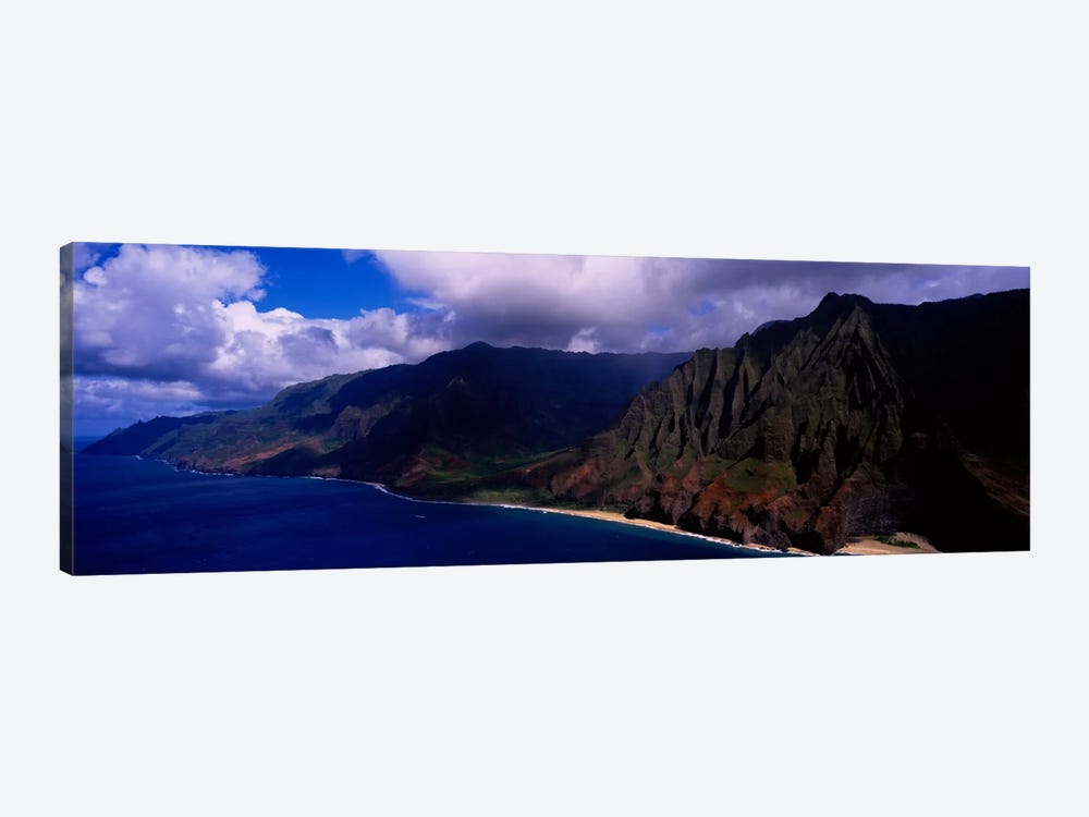 Coastal Landscape, Na Pali Coast State Park, Kaua'i, Hawaii, USA by Panoramic Images 1-piece Canvas Wall Art