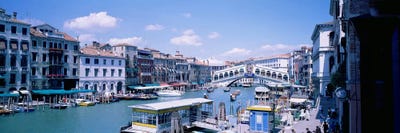 Rialto and Grand Canal Venice Italy by Panoramic Images framed canvas print