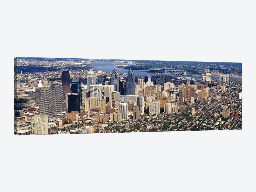 Aerial view of a city, Philadelphia, Pennsylvania, USA #2 by Panoramic Images 1-piece Canvas Art