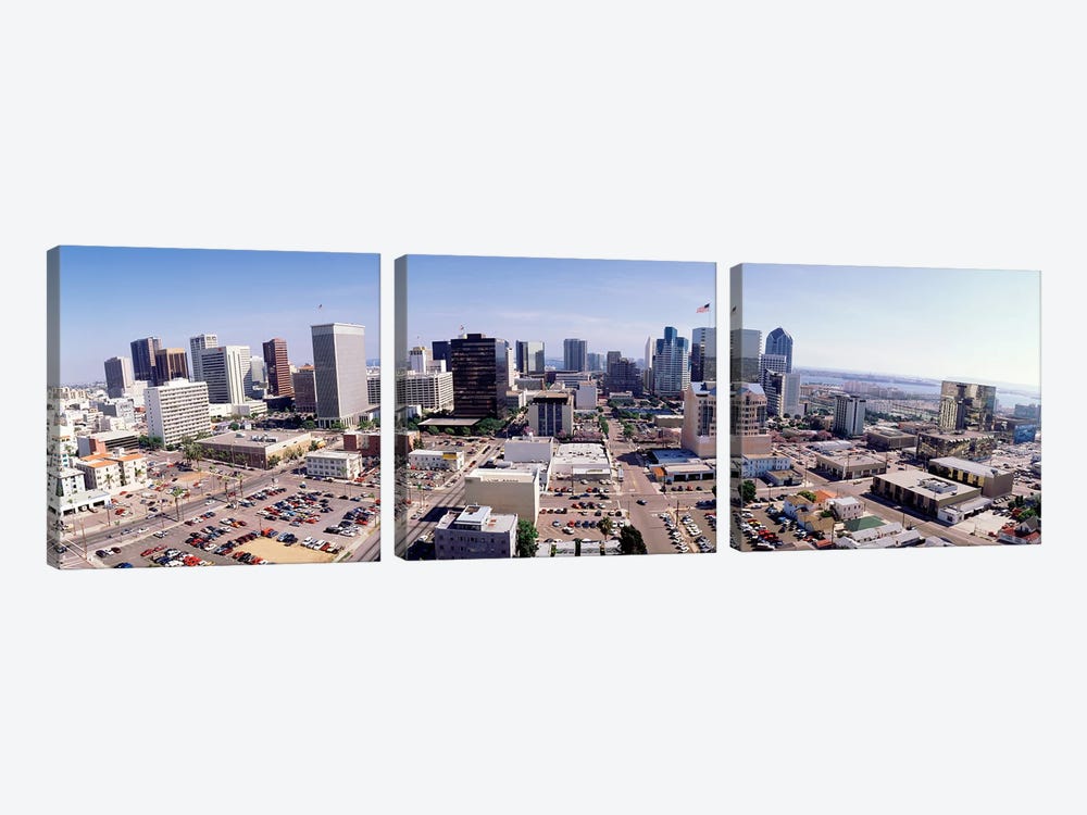 USA, California, San Diego, Downtown District by Panoramic Images 3-piece Art Print