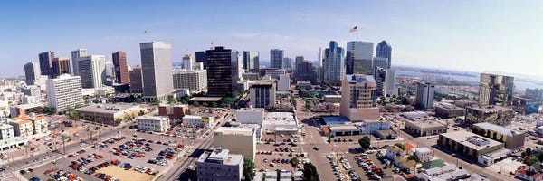 San Diego: USA, California, San Diego, Downtown District by Panoramic Images