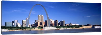 Skyline Gateway Arch St Louis MO USA Canvas Art Print - St. Louis Art