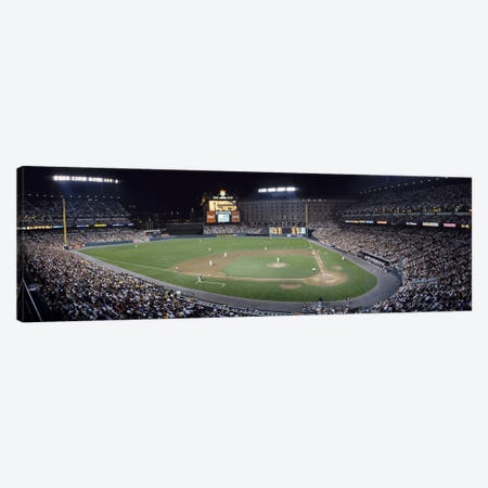 Baseball Game Camden Yards Baltimore MD Canvas Print #PIM3680} by Panoramic Images Canvas Artwork