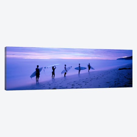 Surfers on Beach Costa Rica Canvas Print #PIM3683} by Panoramic Images Canvas Wall Art