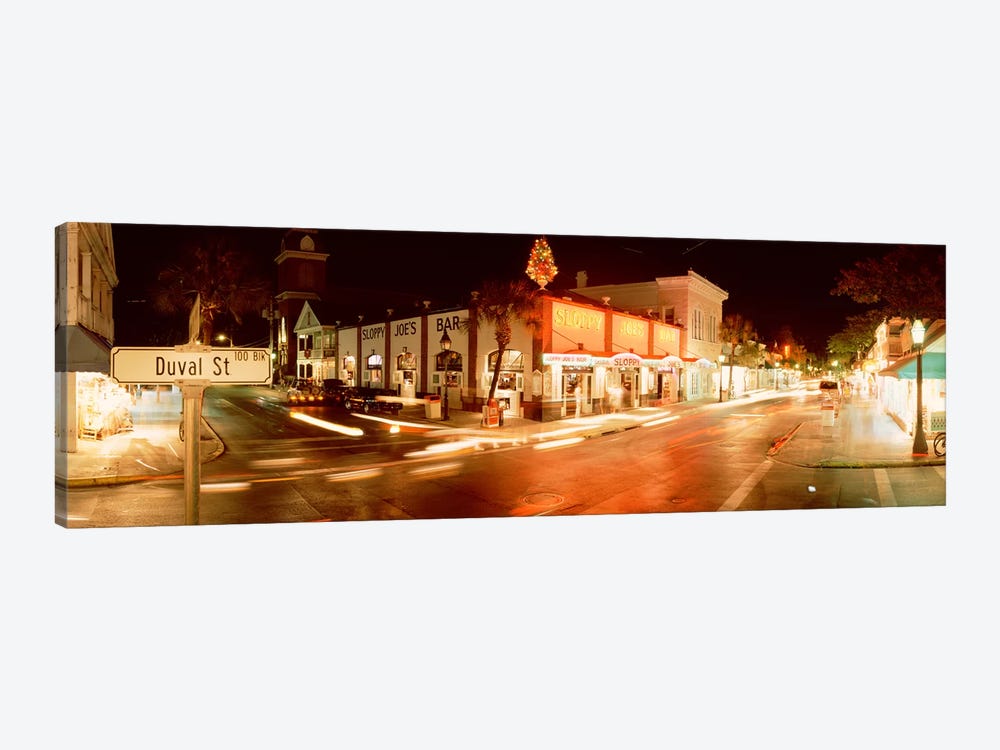 Sloppy Joe's Bar, Duval Street, Key West, Monroe County, Florida, USA by Panoramic Images 1-piece Canvas Artwork