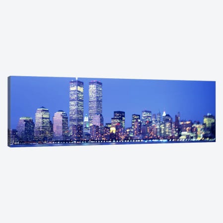 Evening, Lower Manhattan, NYC, New York City, New York State, USA Canvas Print #PIM3694} by Panoramic Images Canvas Artwork