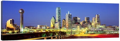 Dallas Texas USA #3 Canvas Art Print - Panoramic Cityscapes