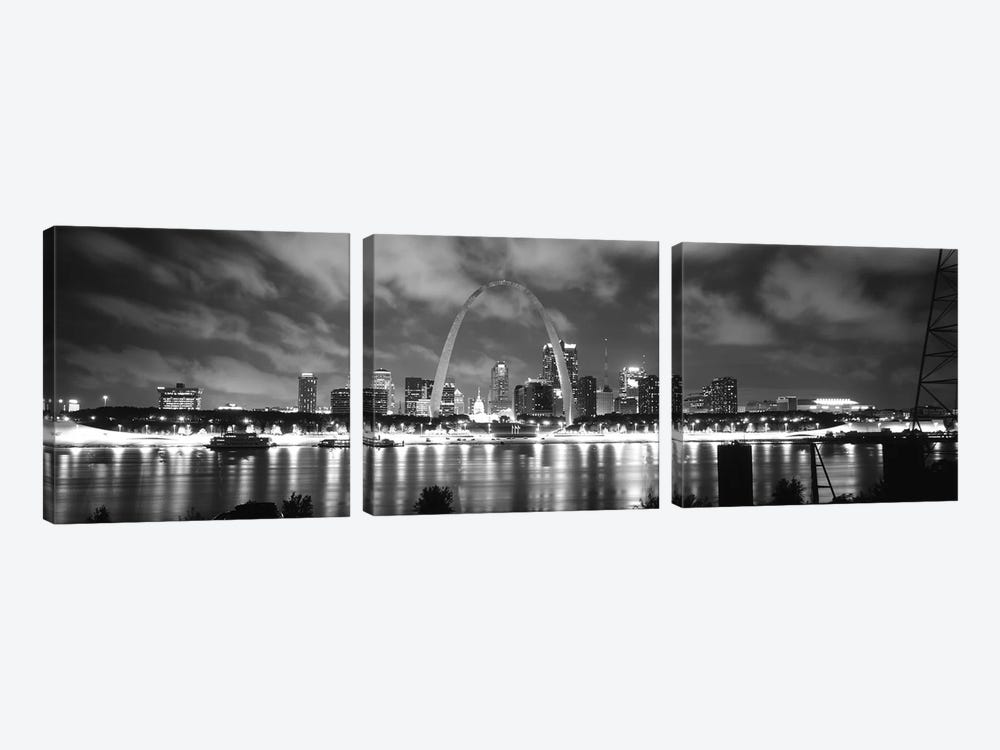 Evening St Louis MO by Panoramic Images 3-piece Canvas Art Print