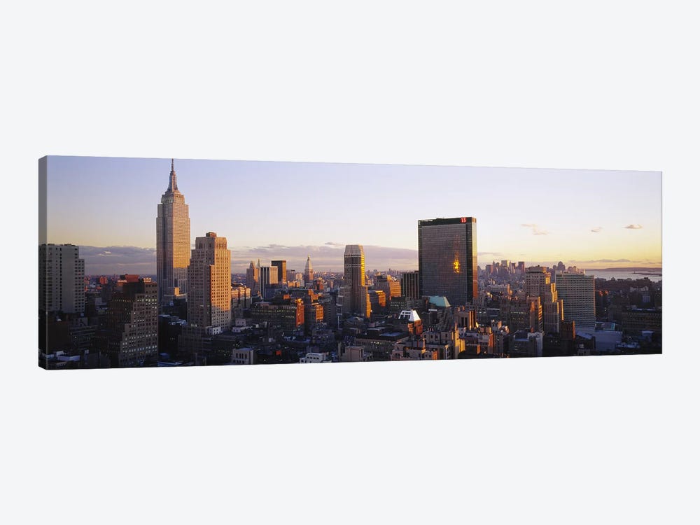 Buildings in a city, Manhattan, New York City, New York State, USA by Panoramic Images 1-piece Canvas Wall Art