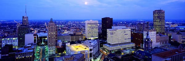 Buffalo: Evening, Buffalo, New York State, USA by Panoramic Images