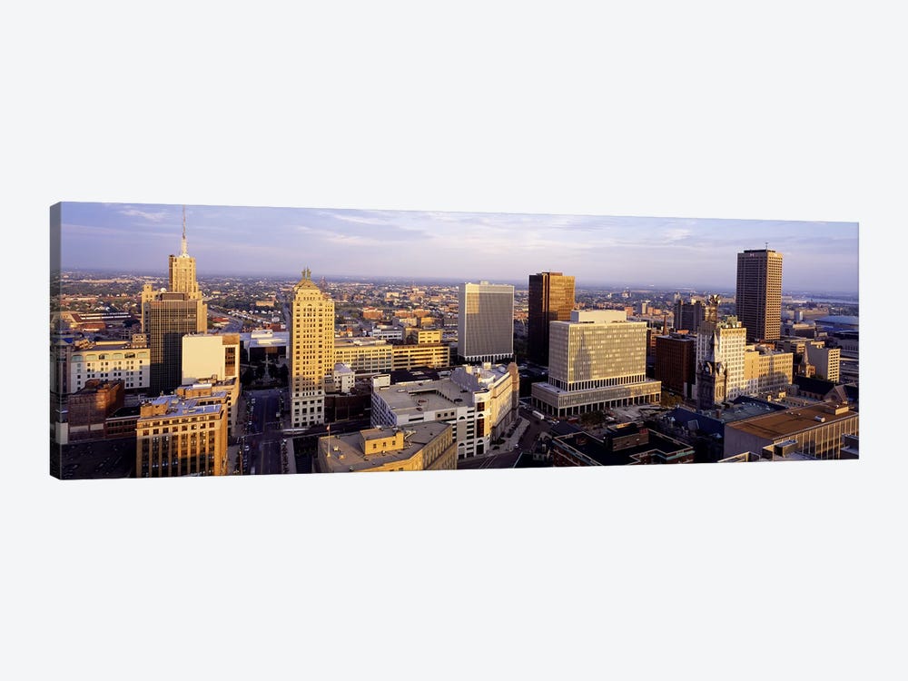 Downtown Skyline, Buffalo, Erie County, New York, USA by Panoramic Images 1-piece Canvas Artwork