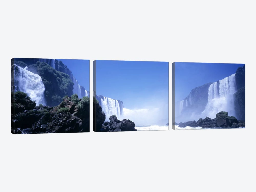 Iguassu Falls, Parana, Brazil by Panoramic Images 3-piece Canvas Artwork